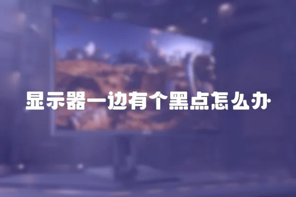 顯示器一邊有個黑點怎么辦
