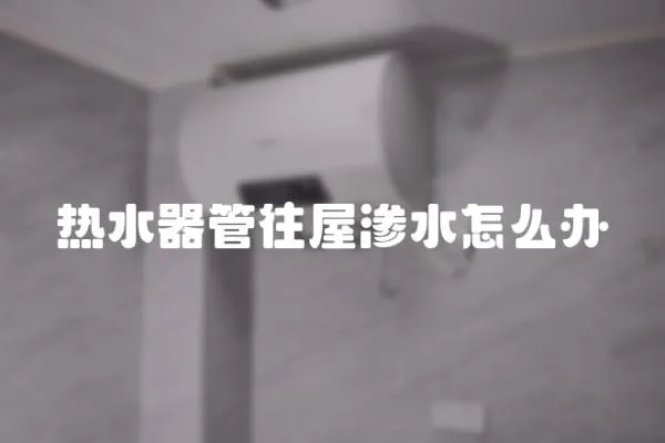 熱水器管往屋滲水怎么辦