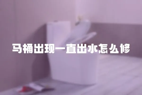 馬桶出現(xiàn)一直出水怎么修