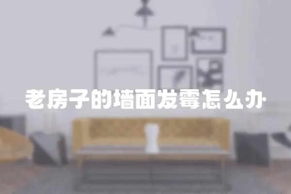 老房子的墻面發霉怎么辦