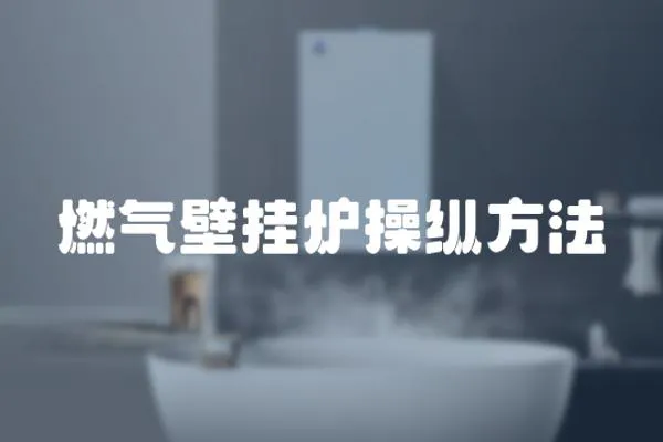 燃?xì)獗趻鞝t操縱方法