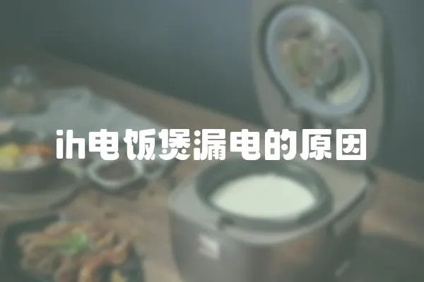 ih電飯煲漏電的原因