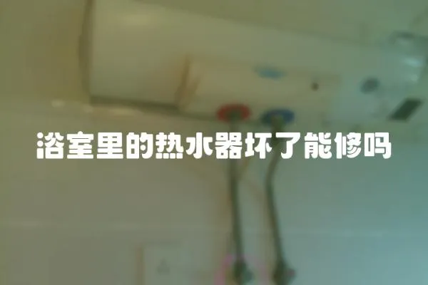 浴室里的熱水器壞了能修嗎