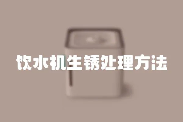 飲水機生銹處理方法