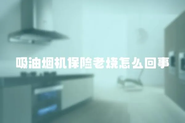 吸油煙機保險老燒怎么回事