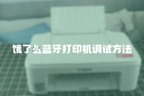 餓了么藍牙打印機調(diào)試方法