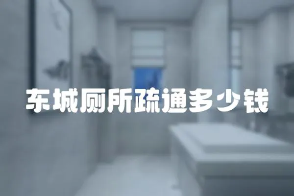 東城廁所疏通多少錢