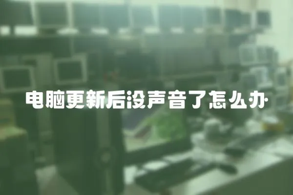 電腦更新后沒聲音了怎么辦