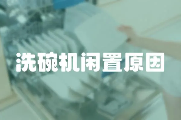洗碗機閑置原因