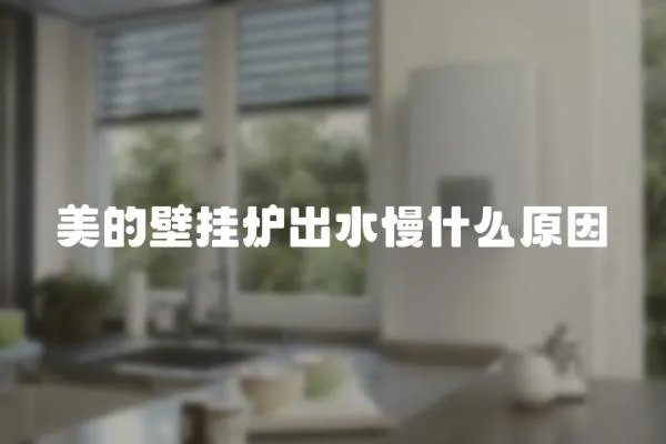 美的壁掛爐出水慢什么原因