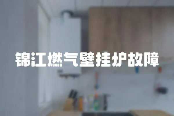錦江燃氣壁掛爐故障