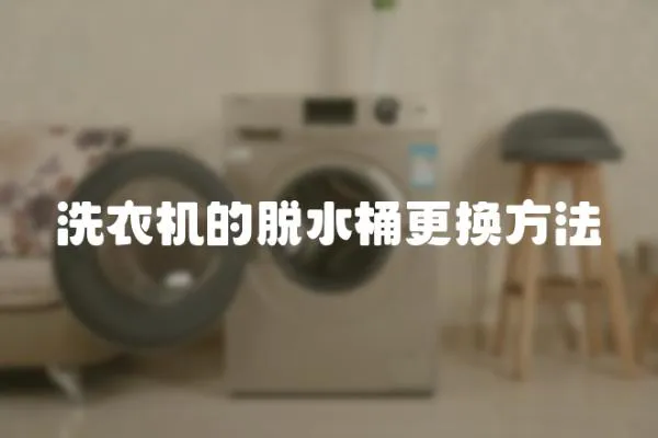 洗衣機(jī)的脫水桶更換方法