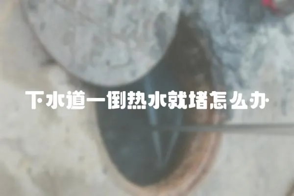 下水道一倒熱水就堵怎么辦