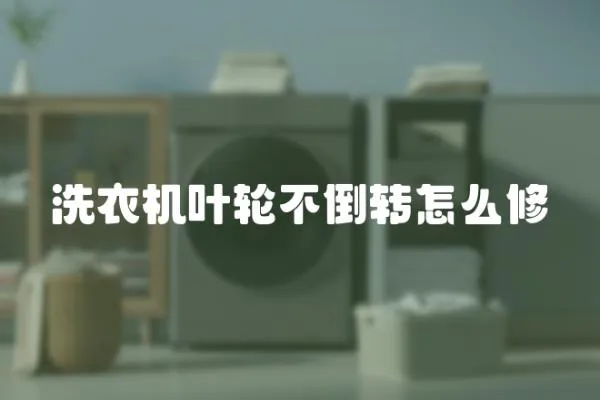 洗衣機葉輪不倒轉怎么修