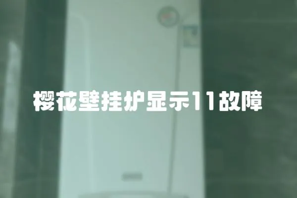 櫻花壁掛爐顯示11故障