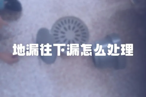地漏往下漏怎么處理