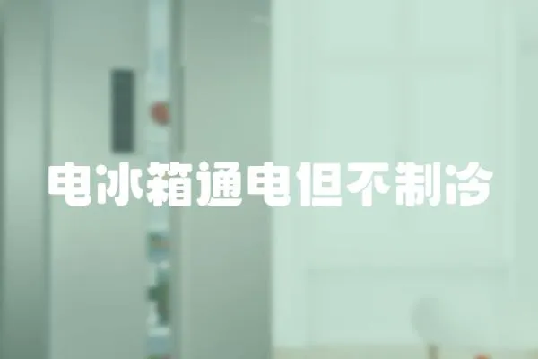 電冰箱通電但不制冷