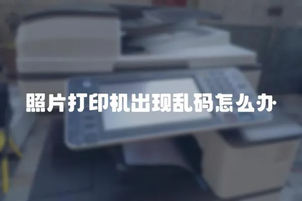 照片打印機出現亂碼怎么辦