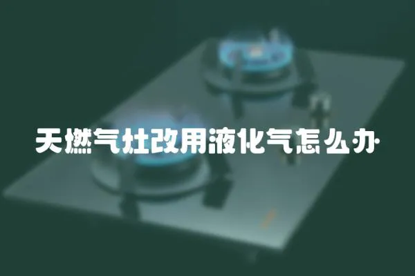 天燃氣灶改用液化氣怎么辦