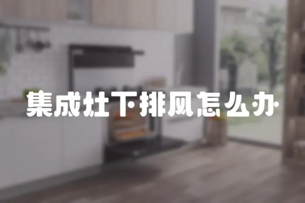 集成灶下排風(fēng)怎么辦
