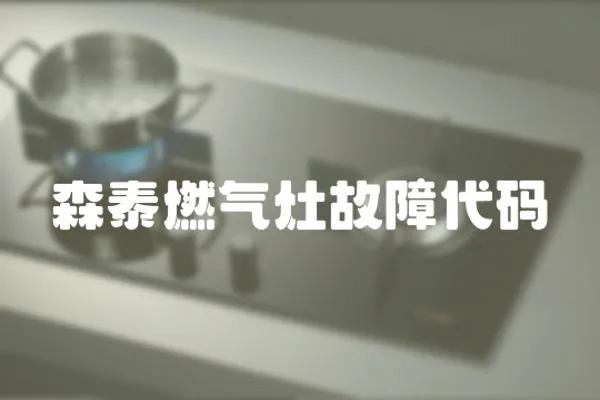 森泰燃?xì)庠罟收洗a