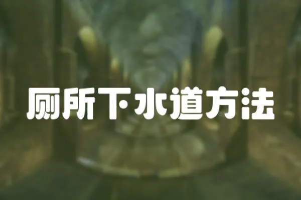 廁所下水道方法