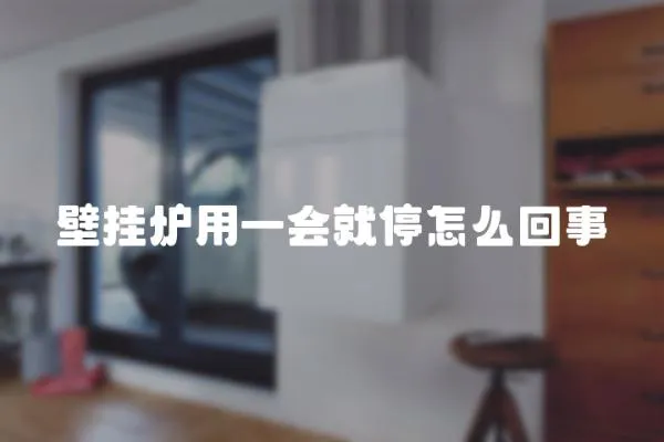 壁掛爐用一會就停怎么回事