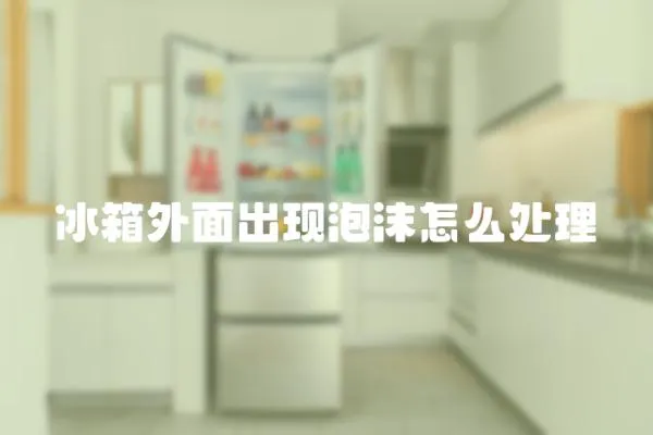 冰箱外面出現泡沫怎么處理