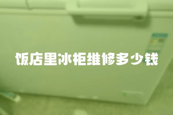 飯店里冰柜維修多少錢