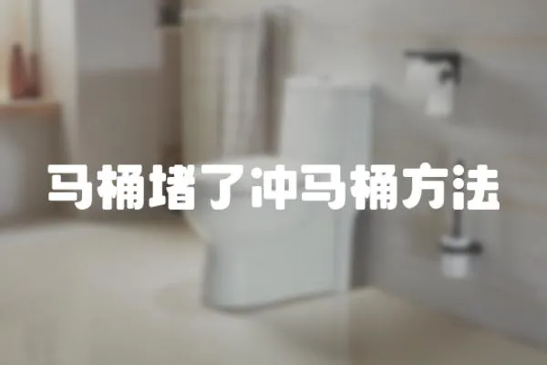 馬桶堵了沖馬桶方法