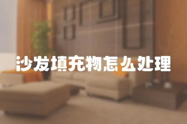 沙發(fā)填充物怎么處理