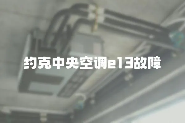 約克中央空調e13故障