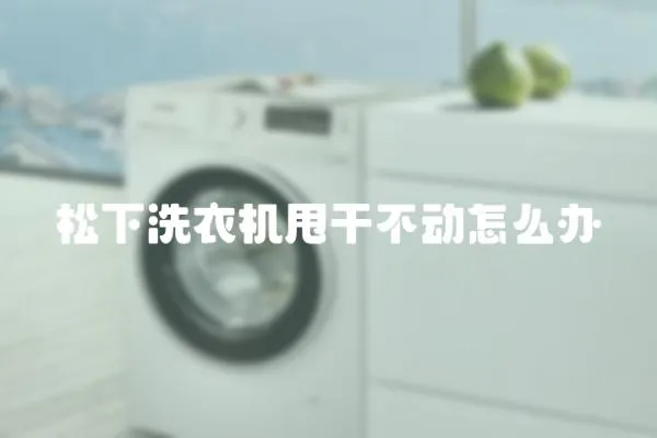 松下洗衣機甩干不動怎么辦