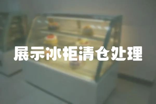 展示冰柜清倉處理