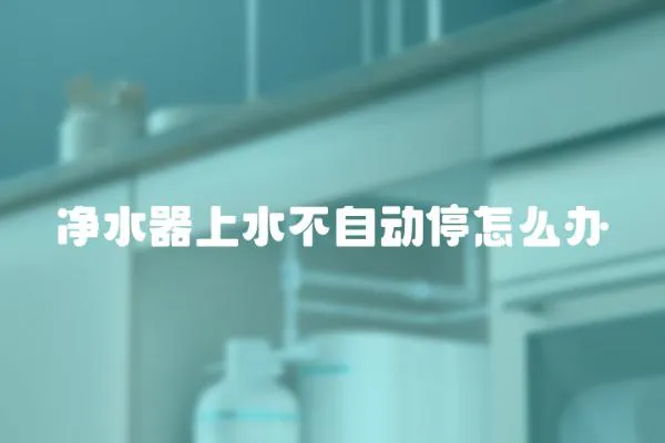 凈水器上水不自動停怎么辦