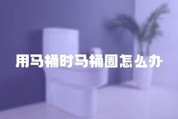用馬桶時馬桶圈怎么辦