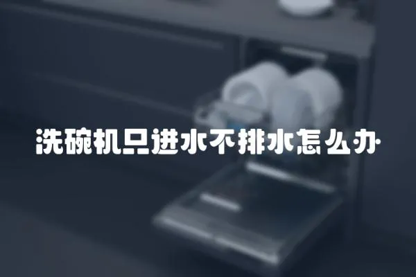 洗碗機只進水不排水怎么辦