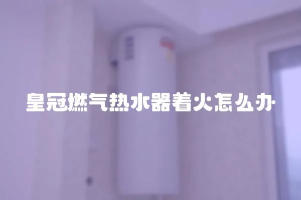 皇冠燃氣熱水器著火怎么辦