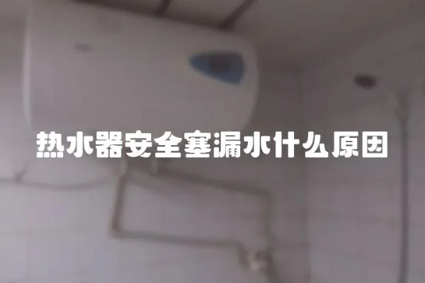 熱水器安全塞漏水什么原因
