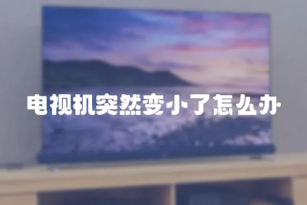 電視機(jī)突然變小了怎么辦