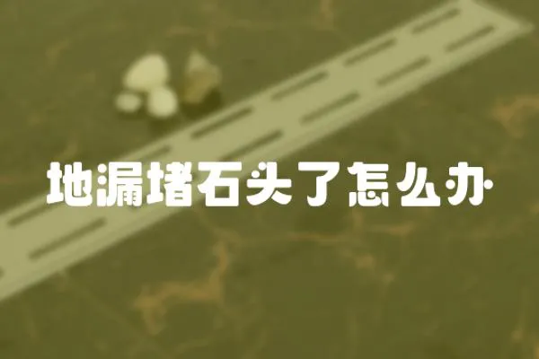 地漏堵石頭了怎么辦