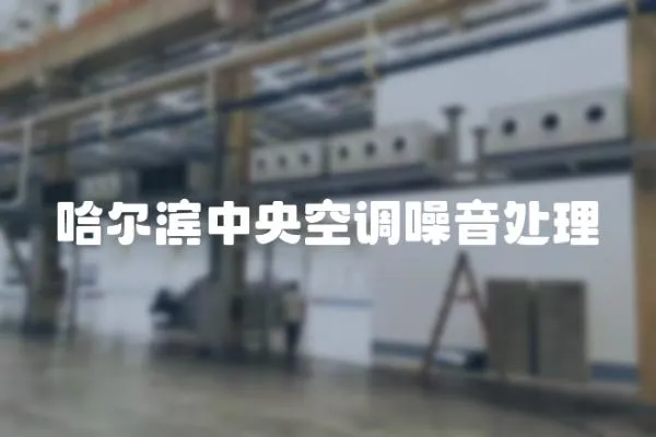 哈爾濱中央空調(diào)噪音處理