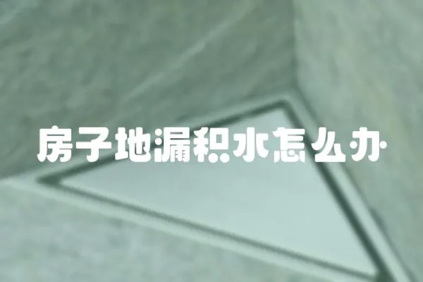 房子地漏積水怎么辦