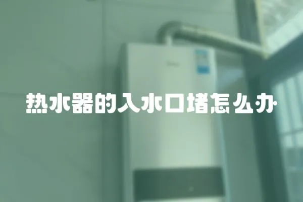 熱水器的入水口堵怎么辦
