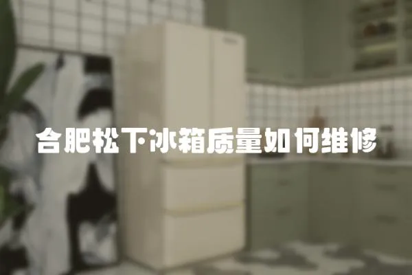 合肥松下冰箱質量如何維修