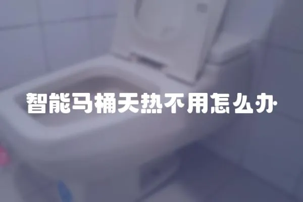 智能馬桶天熱不用怎么辦