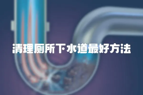 清理廁所下水道最好方法