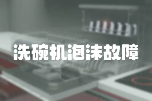 洗碗機(jī)泡沫故障