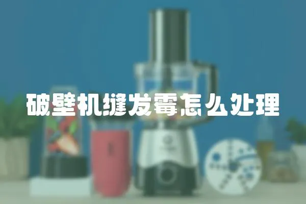 破壁機(jī)縫發(fā)霉怎么處理