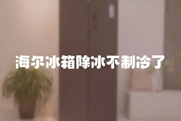 海爾冰箱除冰不制冷了